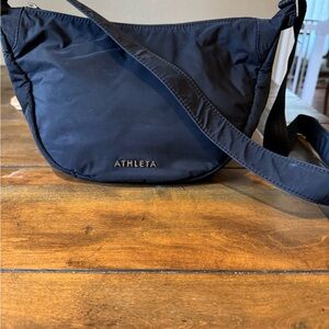 Athleta Women's Black Crescent Crossbody Bag